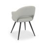 Gallery Collection Sterling - Light Grey Faux Leather Chair with Black Legs (Pair)
