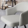 Gallery Collection Sterling - Light Grey Faux Leather Chair with Black Legs (Pair)