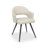 Gallery Collection Sterling - Ivory Faux Leather Chair with Black Legs (Pair)