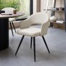 Gallery Collection Sterling - Ivory Faux Leather Chair with Black Legs (Pair)