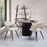 Gallery Collection Sterling - Ivory Faux Leather Chair with Black Legs (Pair)