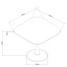 Gallery Collection Carter White Sintered Stone Square Bistro Table with Black Base