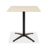 Gallery Collection Baxter Beige Sintered Stone Square Bistro Table with Black Base