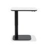 Gallery Collection Riley While Sintered Stone Gas Lift Adjustable Sofa Table