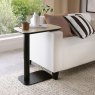 Gallery Collection Riley Beige Sintered Stone Gas Lift Adjustable Sofa Table