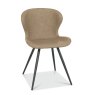 Gallery Collection Arlo - Vintage Stone Faux Leather Chair with Black Legs (Pair)