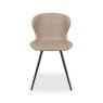 Gallery Collection Arlo - Vintage Stone Faux Leather Chair with Black Legs (Pair)