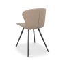 Gallery Collection Arlo - Vintage Stone Faux Leather Chair with Black Legs (Pair)