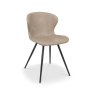 Gallery Collection Arlo - Vintage Stone Faux Leather Chair with Black Legs (Pair)