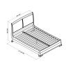 Signature Collection Alora Blue Grey Pearl Velvet Fabric King Bed Frame 150cm