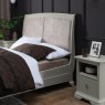 Signature Collection Alora Blue Grey Pearl Velvet Fabric King Bed Frame 150cm