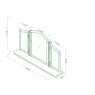Signature Collection Alora Blue Grey Gallery Mirror
