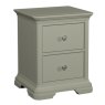 Alora Blue Grey 2 Drawer Bedside Table