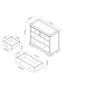 Signature Collection Alora Blue Grey 2+2 Chest of Drawers
