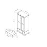 Signature Collection Alora Blue Grey Double Wardrobe