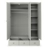 Signature Collection Alora Blue Grey Triple Wardrobe