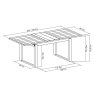 Premier Collection Delta Rustic Oak 4-6 Extension Dining Table