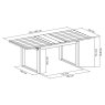 Premier Collection Delta Rustic Oak 6-8 Extension Dining Table