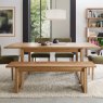 Premier Collection Delta Rustic Oak 6-8 Extension Dining Table