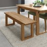 Delta Rustic Oak Dining Bench