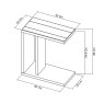 Premier Collection Delta Rustic Oak Sofa Table