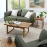 Premier Collection Delta Rustic Oak Lamp Table