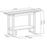 Premier Collection Delta Rustic Oak Console Table