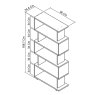 Premier Collection Delta Rustic Oak Open Display Unit