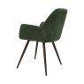 Gallery Collection Zoran Green Chenille Fabric Dining Chair with Bronze Legs (Pair)