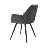 Gallery Collection Zoran Grey Chenille Fabric Dining Chair with Bronze Legs (Pair)