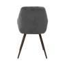 Gallery Collection Zoran Grey Chenille Fabric Dining Chair with Bronze Legs (Pair)