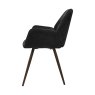Gallery Collection Zoran Dark Grey Chenille Fabric Dining Chair with Bronze Legs (Pair)