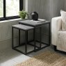 Gallery Collection Sofia - Matt Grey Sintered Stone Nest of Lamp Tables