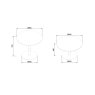 Gallery Collection Modus - Matt Beige Sintered Stone Gas Lift Adjustable Coffee/Bistro Table