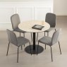 Gallery Collection Modus - Matt Beige Sintered Stone Gas Lift Adjustable Coffee/Bistro Table