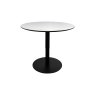 Gallery Collection Modus - Matt White Sintered Stone Gas Lift Adjustable Coffee/Bistro Table