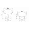 Gallery Collection Modus - Matt Grey Sintered Stone Gas Lift Adjustable Coffee/Bistro Table