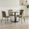 Gallery Collection Modus - Matt Grey Sintered Stone Gas Lift Adjustable Coffee/Bistro Table