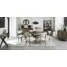Signature Collection Ellipse Fumed Oak Upholstered Dining Chair - Oatmeal Fabric (Pair)