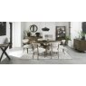 Signature Collection Ellipse Fumed Oak Upholstered Dining Chair - Oatmeal Fabric (Pair)