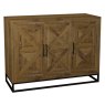 Indus Rustic Oak Narrow Sideboard