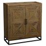 Signature Collection Indus Rustic Oak Drinks Cabinet