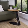 Signature Collection Vega Rustic Oak & Peppercorn Sofa Table