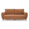 Premier Collection Elara Terracotta 3 Seater Sofa with Black Legs