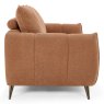 Premier Collection Elara Terracotta 3 Seater Sofa with Black Legs