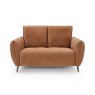 Premier Collection Elara Terracotta 2 Seater Sofa with Black Legs