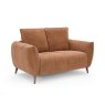 Premier Collection Elara Terracotta 2 Seater Sofa with Black Legs