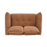 Premier Collection Elara Terracotta 2 Seater Sofa with Black Legs