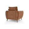 Premier Collection Elara Terracotta Armchair with Black Legs