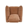Premier Collection Elara Terracotta Armchair with Black Legs